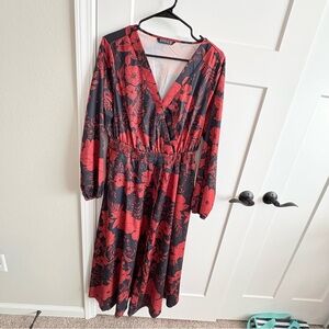 Long sleeve, maxi style, ladies, dress.. L 12/14, bloomchic, flattering, School